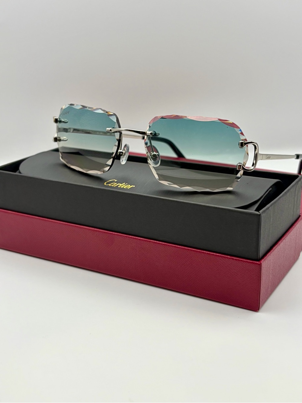 Cartier Rimless Gradient Sunglasses
